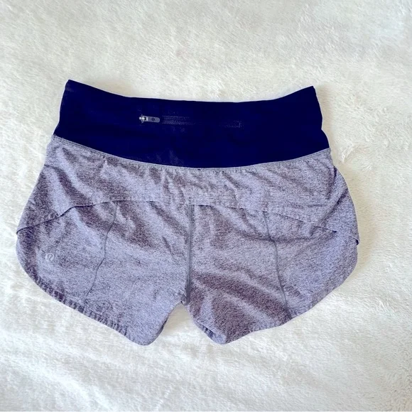 Lululemon Speed Up Shorts Long 4”, MR, 4, Heathered Lux, Black - Picture 5 of 11